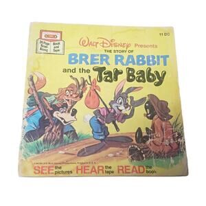 Vintage Walt Disney Story Brer Rabbit & The Tar Baby Soft Cover Paperback Book